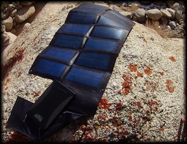 Solarpanel und Powerbank